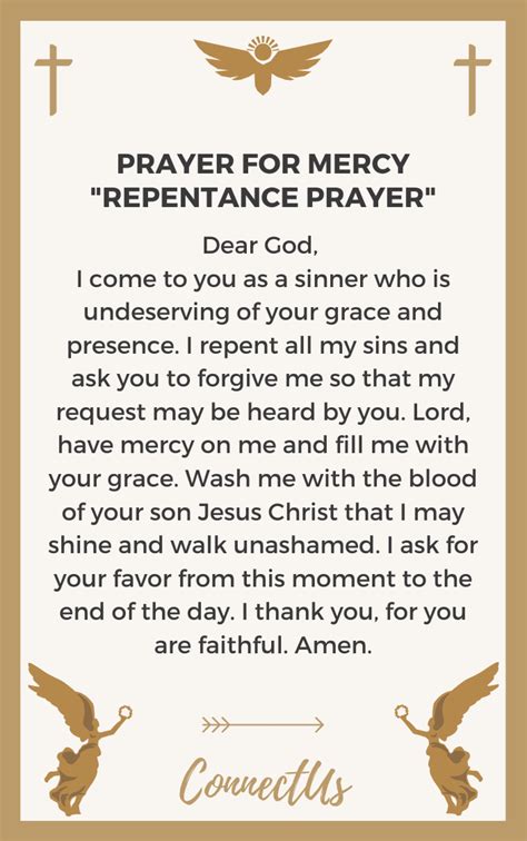 25 Powerful Prayers for Mercy from God – ConnectUS