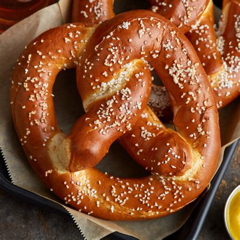 J & J Snack Foods SuperPretzel Bavarian 7 oz. Sourdough Soft Pretzel ...