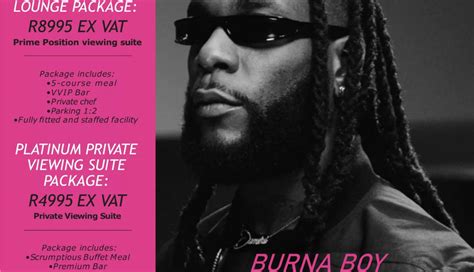 Burna Boy At FNB Stadium - VIP SUITE 2023 | Regal Hospitality and Events