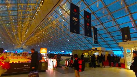 Paris Charles de Gaulle Airport / terminal 2 / an Airside(シャルルドゴール空港 第二ターミナル 制限区域内) - 4K - YouTube