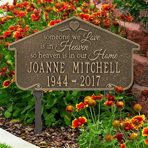 Personalized Memorial Plaques - Heavenly Home