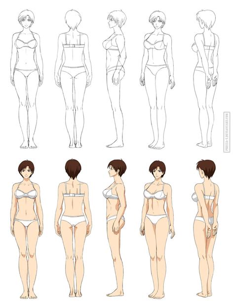 Anime Female Body Reference Sheet I think i might use this for all my ...