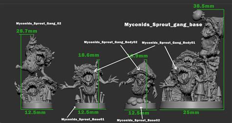 Myconid Spud Miniature Myconid Sprout DND Pathfinder Tabletop | Etsy