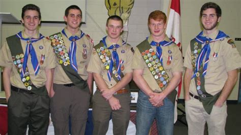 Five Scouts from Troop 130 earn Eagle rank