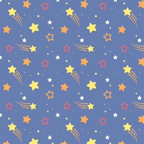 Free Vector | Hand drawn star pattern illustration