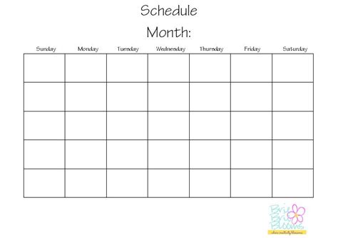 Printable Work Calendar - Calendar Templates