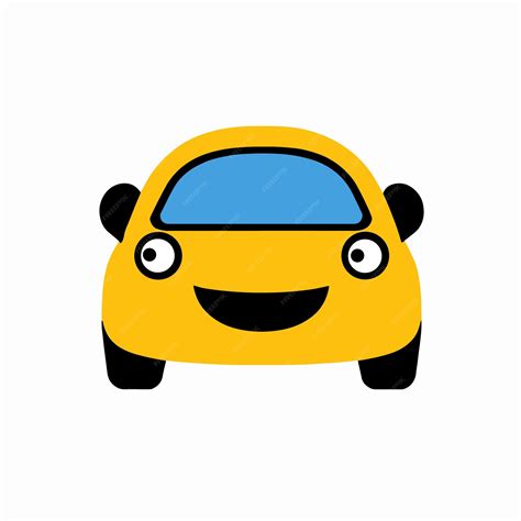 Premium Vector | Vector illustration of car emoji