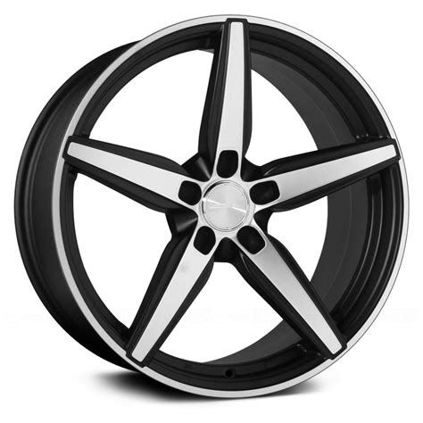 ACE ALLOY® COUTURE Wheels - Matte Black with Machined Face Rims