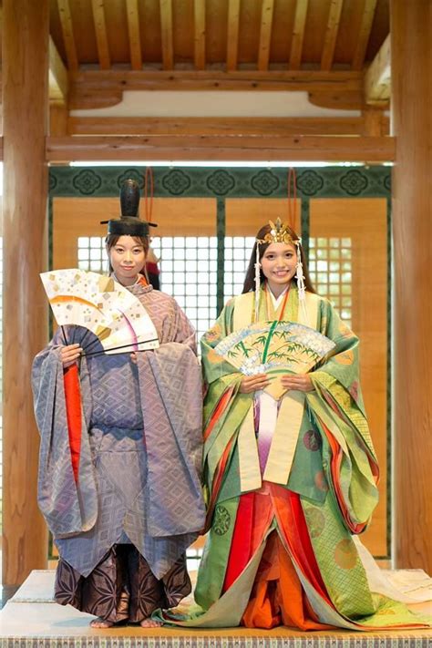 Two women dressed in heian robes. Heian Era, Nippon, Eleventh, Asian Beauty, Japan, Costumes ...