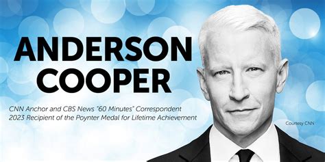 Anderson Cooper to receive Poynter Medal for Lifetime Achievement in ...