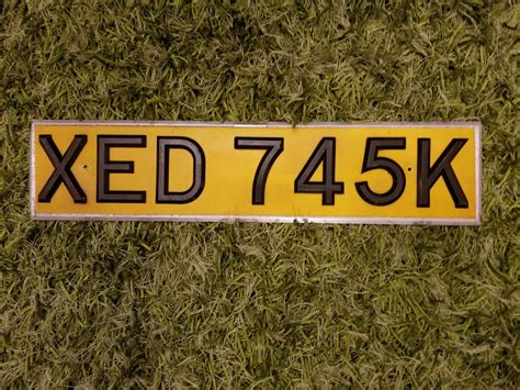 Vintage Authentic European Yellow Jepson License Plate CKT358L | Etsy