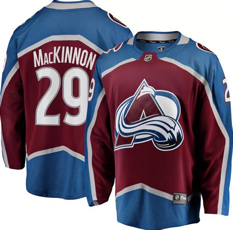 NHL Men's Colorado Avalanche Nathan MacKinnon #29 Breakaway Home ...