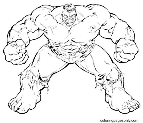 avengers the hulk coloring page free printable coloring pages - avengers hulk coloring page free ...