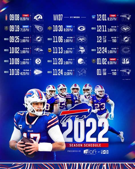 Buffalo Bills 2023 Printable Schedule - FreePrintable.me