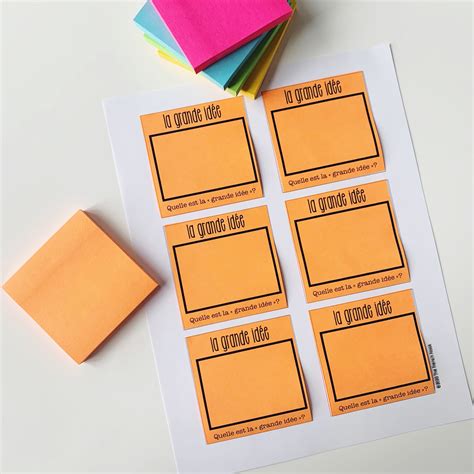 Creative ways to use sticky notes in your FSL classroom | The French Nook