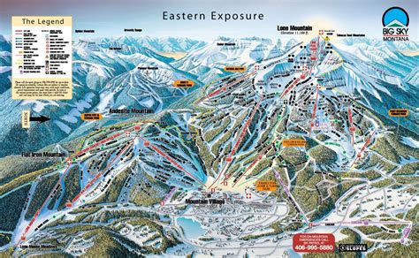 Big Sky, MT Trail Map/Webcams Ski Vacation Packages | Big sky resort, Big sky ski, Big sky ...