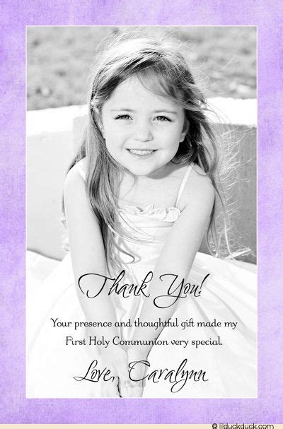 First Holy Communion Thank You Cards - Printable Cards