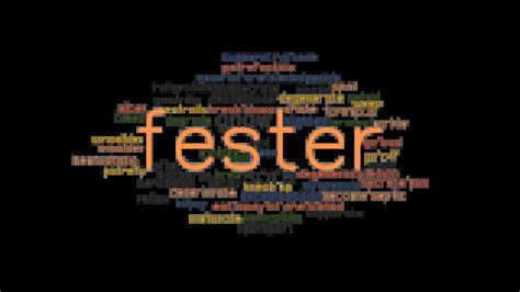 FESTER: Synonyms and Related Words. What is Another Word for FESTER ...