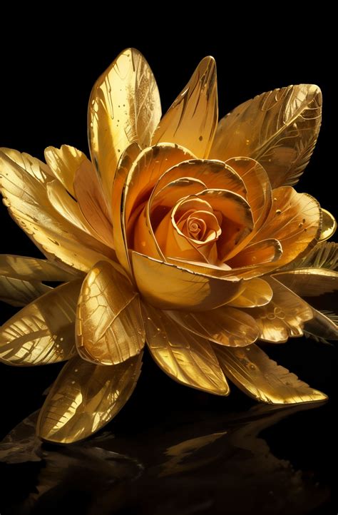 Golden rose by Sakermazov on DeviantArt