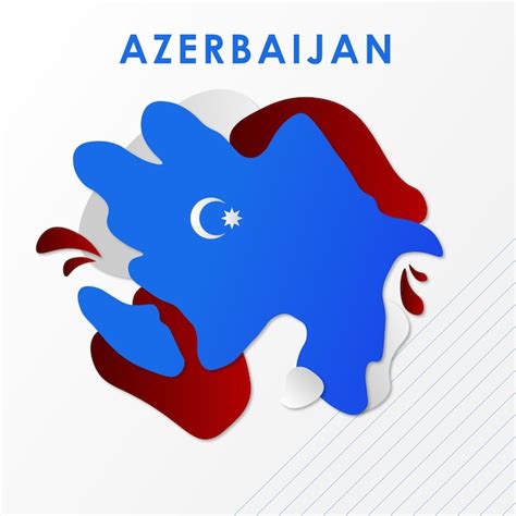 Premium Vector | Interesting map of azerbaijan