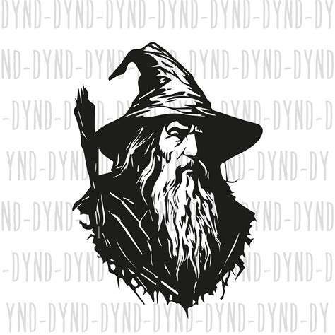 Lord of the Rings SVG, Gandalf SVG, Hobbit SVG, Lord of the Ring Plotterdatei, Line gandalf ...