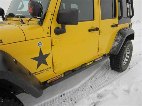 2 Wrangler Unlimited STAR Vinyl Sticker Decal