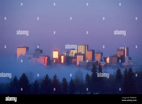 Edmonton City Skyline, Edmonton, Alberta, Canada Stock Photo - Alamy