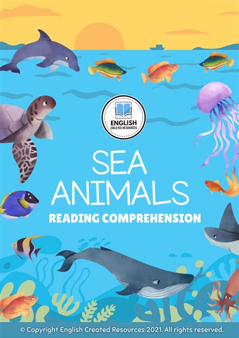 Sea Animals Reading Comprehension - English Created Resources