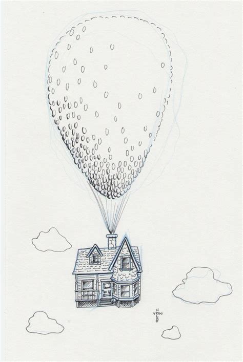 Up Movie House Drawing at PaintingValley.com | Explore collection of Up ...