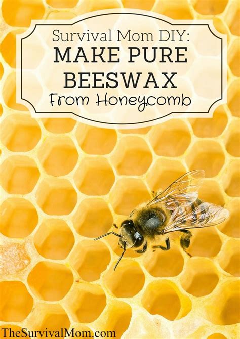 Survial Mom DIY: Make Pure Beeswax from Honeycomb - Survival Mom