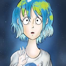 Earth Chan by Lupeco98 on Newgrounds