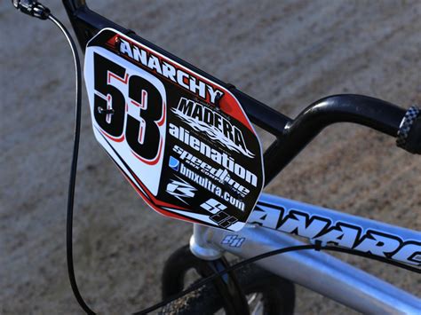 Custom Designed BMX Number Plate Decals - Ringmaster ImagesRingmaster Images