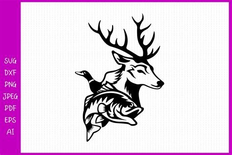 Deer And Fish Svg - 280+ SVG File for Cricut