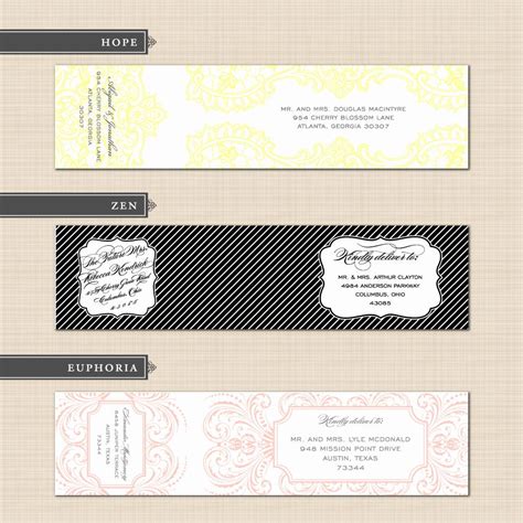 Wedding Address Label Template