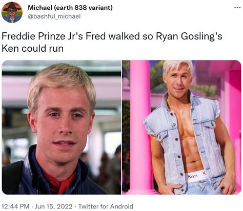 Freddie Prinze Jr's Fred walked so Ryan Gosling's Ken could run | Ryan ...