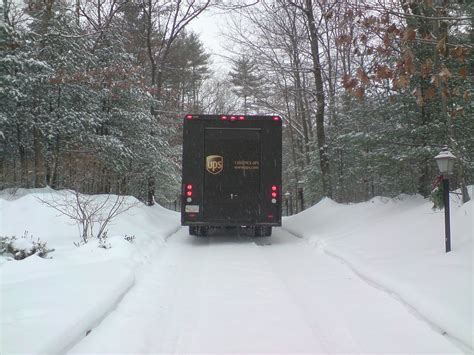 UPS truck in our driveway | mroach | Flickr