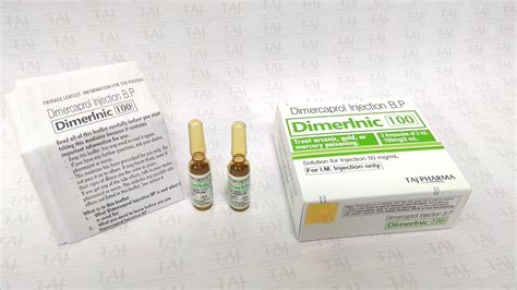 Dimercaprol 50mg/ml Injection BP Manufacturers, Suppliers, Exporters ...