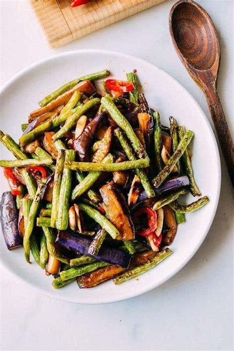 Eggplant String Bean Stir-fry Recipe - The Woks of Life