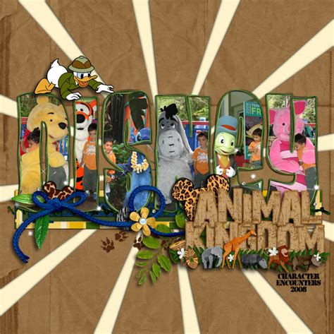 Animal Kingdom Characters - MouseScrappers - Disney Scrapbooking Gallery