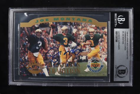 Joe Montana Signed LE 1993-97 Upper Deck Authenticated Commemorative ...