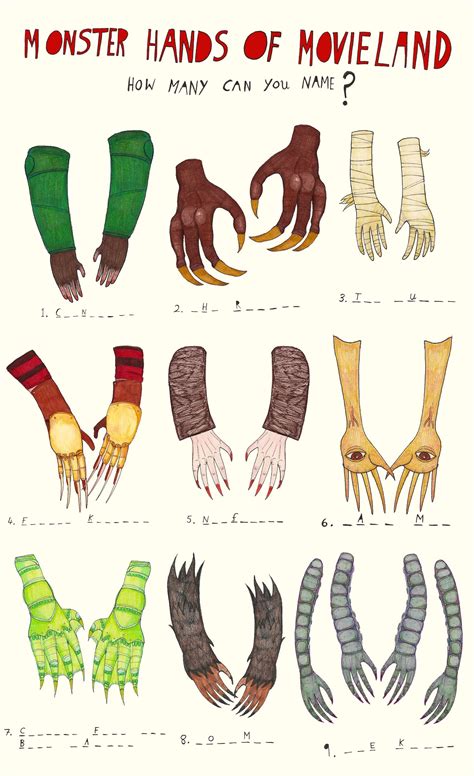 MONSTER HANDS | Esboços da arte, Desenho a lápis, Ilustrações