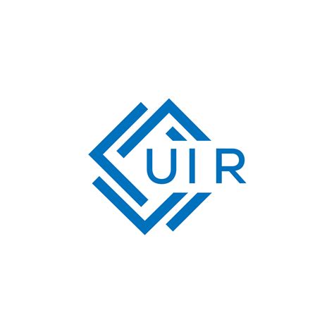 UIR technology letter logo design on white background. UIR creative initials technology letter ...