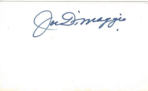 Joe DiMaggio autograph on a 3x5 card that I got TTM over 30 years ago ...