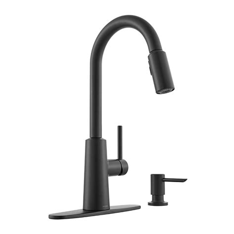 Black Kitchen Faucets / Gold And Matte Black Kitchen Faucet With Pull ...