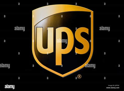 The UPS logo on one of their trucks Stock Photo - Alamy