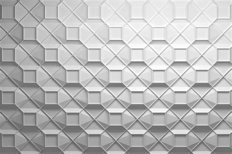 Premium Photo | Multilevel white geometric pattern