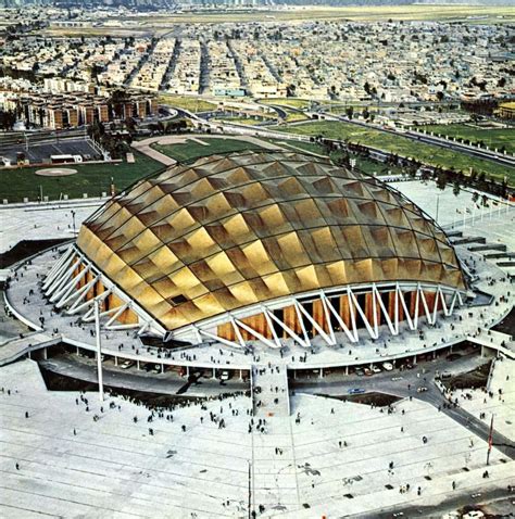 Palacio de los Deportes, Mexico City, designed by Félix Candela, Enrique Castañeda Tamborel, and ...