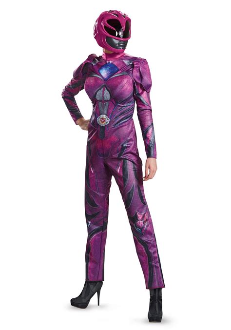 Power Rangers Movie Pink Ranger Deluxe Costume for Women