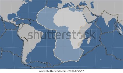 African Tectonic Plate Boundaries Adjacent Plates Stock Illustration ...