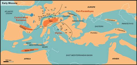 Miocene Epoch Map